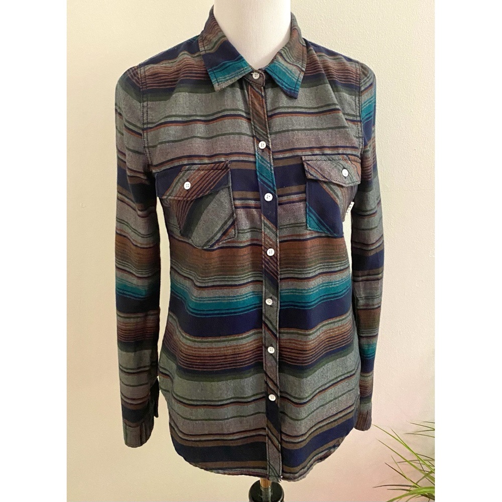 Roxy Surf Camp Site Pendleton Button Down Top - image 2